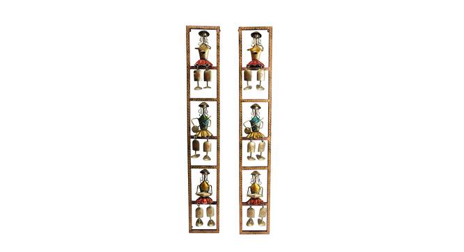 Tribal Musicians Wall Hanging (Multicoloured) by Urban Ladder - Design 1 Side View - 729478