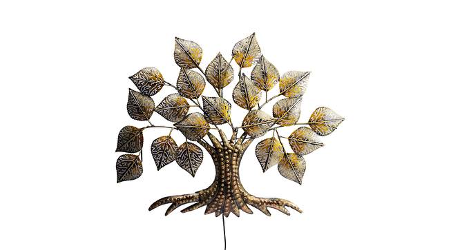 Illuminating Tree Motif Wall Decor (Gold) by Urban Ladder - Design 1 Side View - 729480