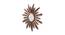 Majestic Round Mirror With Golden Petals (Gold) by Urban Ladder - Design 1 Side View - 729483