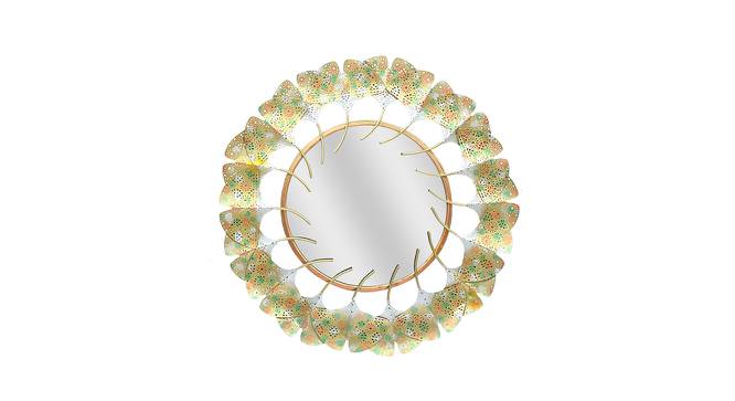 Majestic Mirror With Gold Leaf Border (Gold) by Urban Ladder - Design 1 Side View - 729486