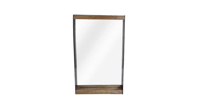 Rectangular Wooden Wall Mirror (Beige) by Urban Ladder - Design 1 Side View - 729487