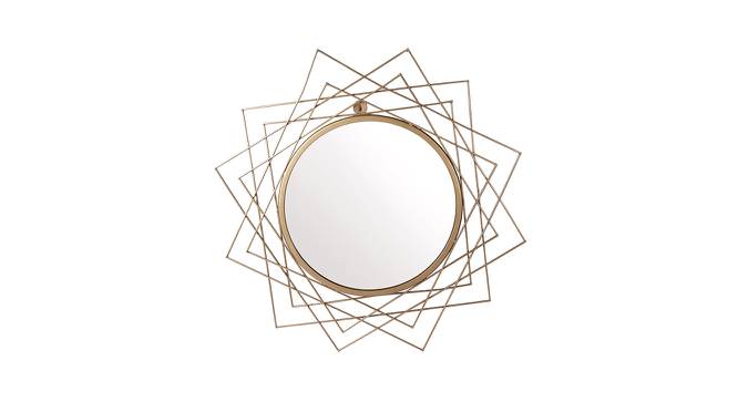 Gold-Toned Metallic Frame with Mirror (Gold) by Urban Ladder - Design 1 Side View - 729488