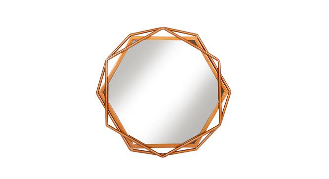 Handcrafted Rose Gold Metallic Frame with Mirror (Gold) by Urban Ladder - Design 1 Side View - 729490