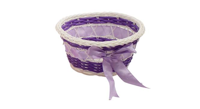 Plastic Multipurpose Basket BASK170906PU (Purple) by Urban Ladder - Front View Design 1 - 729538