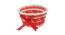 Plastic Multipurpose Basket BASK170906RE (Red) by Urban Ladder - Front View Design 1 - 729539