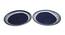 Grey Blue Ceramic Plates Set of Two (Blue & Grey) by Urban Ladder - Front View Design 1 - 729558