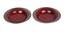 Subtle Red Platter Set of 2 (Red) by Urban Ladder - Front View Design 1 - 729561