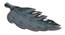 Leaf Structure Cutwork Platter (Grey) by Urban Ladder - Front View Design 1 - 729566