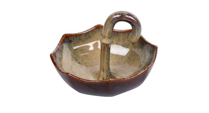Inverted Umbrella Platter in Natural Brown (Brown) by Urban Ladder - Front View Design 1 - 729572