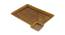 Glazed Ceramic Rectangular Platter in Natural Brown (Mustard) by Urban Ladder - Front View Design 1 - 729575