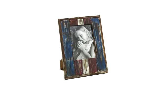 Wooden Blue Stylish Frame (Maroon & Blue) by Urban Ladder - Front View Design 1 - 729629