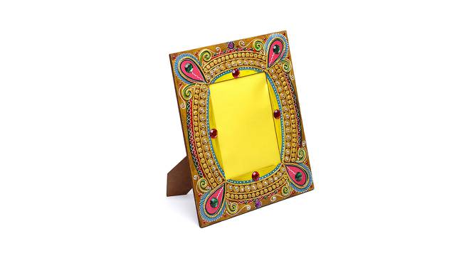 Beautiful wooden photo frame with delicate clay work (Multicolored) by Urban Ladder - Front View Design 1 - 729632