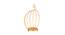 Handcrafted Oriental Design Golden Colormetal Candle Holder (Gold) by Urban Ladder - Front View Design 1 - 729657