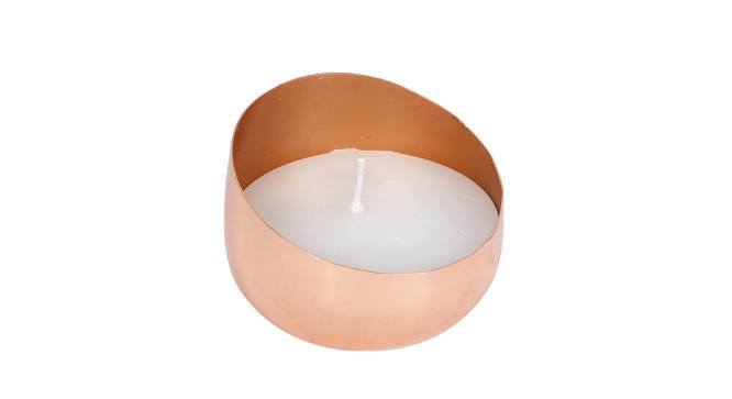 Handcrafted Copper Candle Holder (Copper) by Urban Ladder - Front View Design 1 - 729659