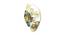 Golden Leaf Wall Hanging Pattern Wall Clock (Gold) by Urban Ladder - Front View Design 1 - 729667