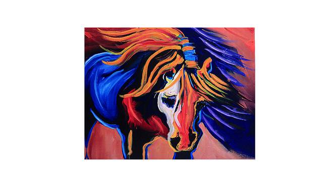 Multicolor Deep Shades Horse Canvas Painting (Multicoloured) by Urban Ladder - Front View Design 1 - 729670