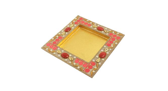 Wooden Tray TRAY170927 (Pink) by Urban Ladder - Front View Design 1 - 729678