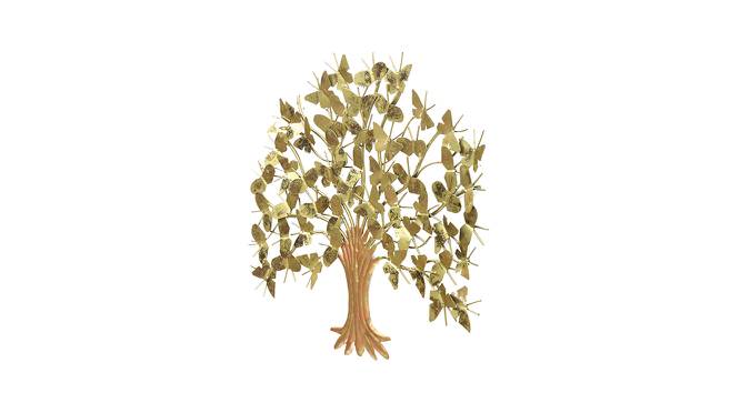 Wall decor butterfly with trees (Gold) by Urban Ladder - Front View Design 1 - 729680
