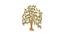 Wall decor butterfly with trees (Gold) by Urban Ladder - Front View Design 1 - 729680