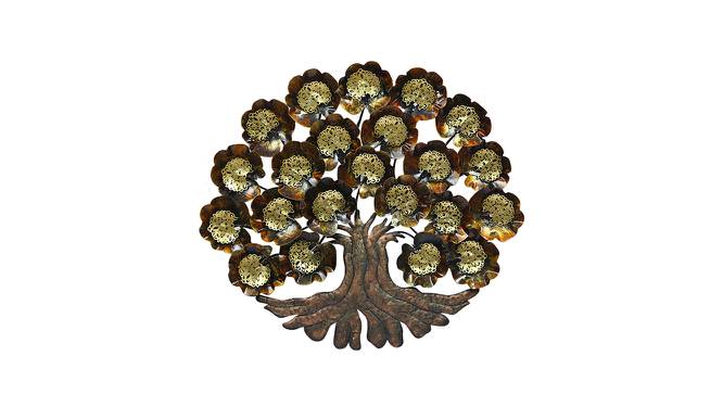 3*3 Modern Art Tree Wall Decor (Gold & Brown) by Urban Ladder - Front View Design 1 - 729682