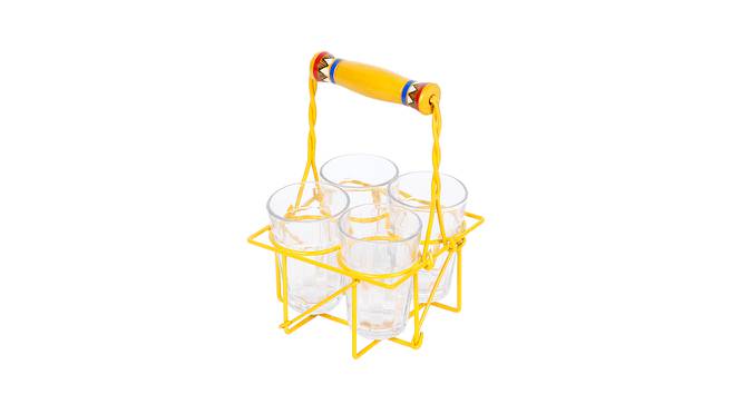 Metal Tumblers Tray (Yellow) by Urban Ladder - Front View Design 1 - 729683