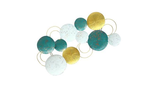 White And Freen Disc Shaped Wall Decor (Multicoloured) by Urban Ladder - Front View Design 1 - 729702