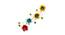 Colourful Floral Wall Art (Multicoloured) by Urban Ladder - Front View Design 1 - 729708