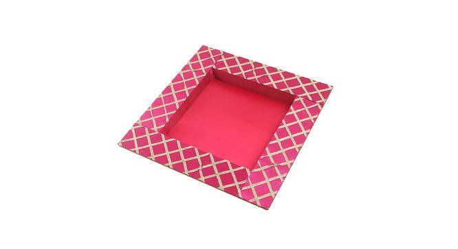 Pink Wooden Tray (Pink) by Urban Ladder - Front View Design 1 - 729711