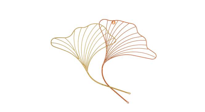 Brass and Copper Finish Iron Wire Wall Decor (Gold) by Urban Ladder - Front View Design 1 - 729725