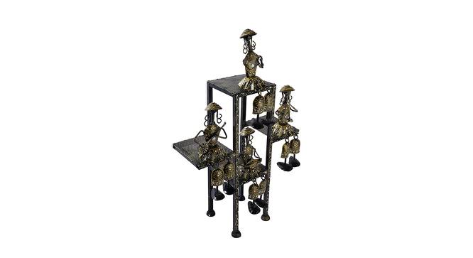 Tribal Musicians in Sitting Position Wall Hanging WDMJ2110 (Gold) by Urban Ladder - Front View Design 1 - 729729