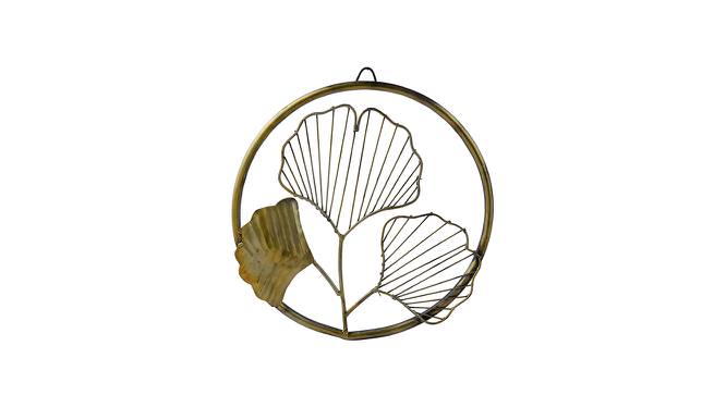 Golden Leaf Wall Hanging - set of 3 (Gold) by Urban Ladder - Front View Design 1 - 729733