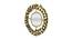 Round Mirror With Golden Borders (Gold) by Urban Ladder - Front View Design 1 - 729737