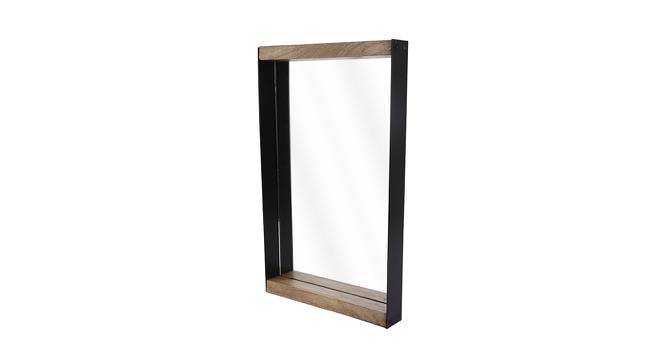 Rectangular Wooden Wall Mirror (Beige) by Urban Ladder - Front View Design 1 - 729739
