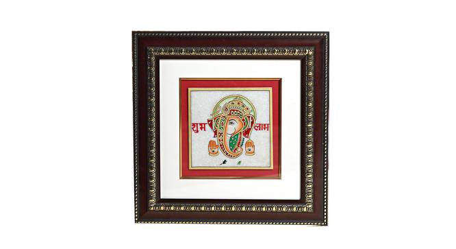 Gold Painted Lord Ganesh Hanging (Multicoloured) by Urban Ladder - Front View Design 1 - 729748