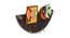 Traditional Wooden Key Holder - 6 hooks (Brown) by Urban Ladder - Front View Design 1 - 729752