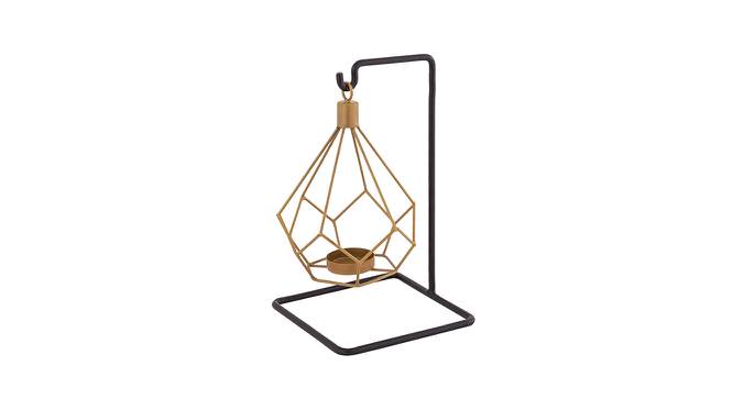 Black And Gold Handcrafted Hanging Tea Light Holder (Gold) by Urban Ladder - Front View Design 1 - 729761