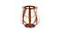 Rose Gold Iron Strips Tea Light Holder With Glass Case (Rose Gold) by Urban Ladder - Front View Design 1 - 729768