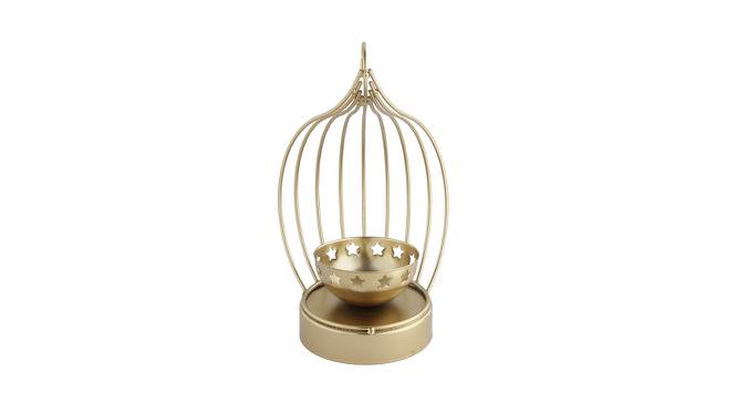 Golden Metal Tealight Holder (Gold) by Urban Ladder - Front View Design 1 - 729773