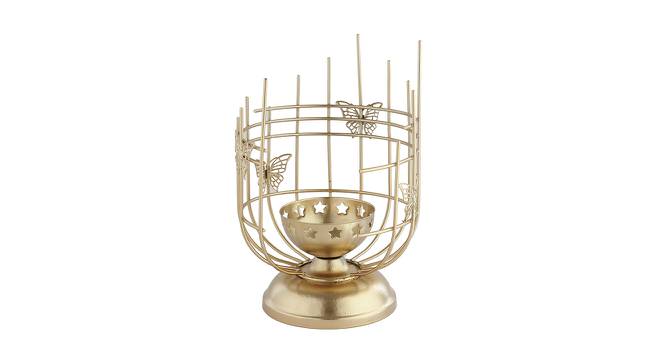 Golden Metal Tealight Holder TLT2020174 (Gold) by Urban Ladder - Front View Design 1 - 729774