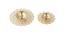 Set Of 2 Unique Handcrafted Crystal Diyas (Gold) by Urban Ladder - Front View Design 1 - 729782