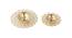 Set Of 2 Unique Handcrafted Crystal Diyas (Gold) by Urban Ladder - Front View Design 1 - 729782