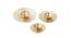 Set Of 3 Laser Cut Brass Diyas (Gold) by Urban Ladder - Front View Design 1 - 729783