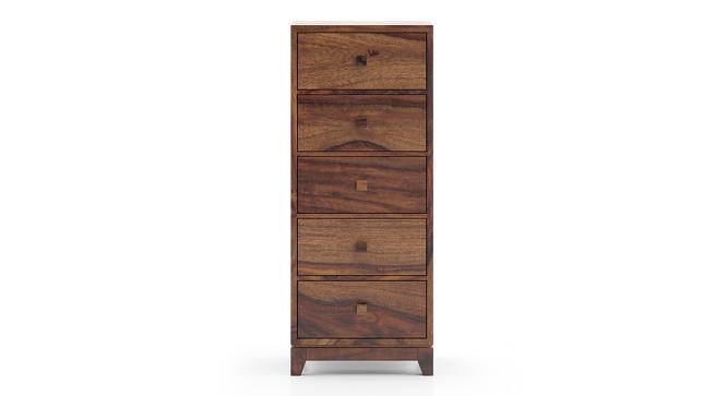 Magellan Tall Chest Of Five Drawers (Teak Finish) by Urban Ladder - Close View - 