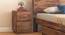 Zephyr Bedside Table (Teak Finish) by Urban Ladder - Front View - 