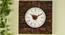 Dwight Brown Solid Wood Square Wall Clock (Brown) by Urban Ladder - Front View Design 1 - 732182