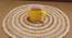 Ambbi Collections, Round Blue Table Mat, Set of 06 (Beige) by Urban Ladder - Front View Design 1 - 732947