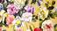 Ambbi Collections Floral Pattern, Table Mat in Yellow, Set of 06 (Multicolor) by Urban Ladder - Design 1 Side View - 732951