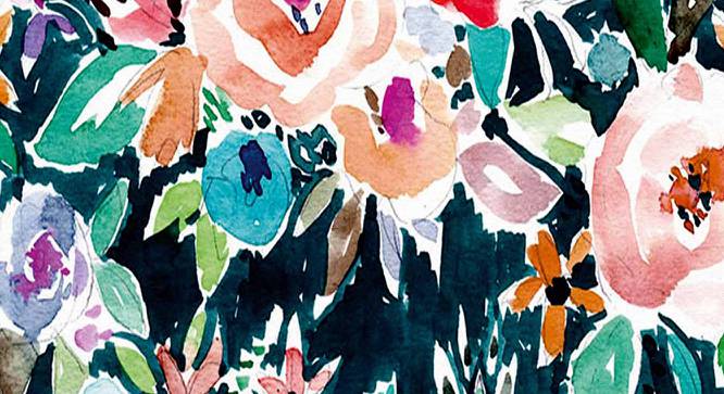 Ambbi Collections Floral Pattern, White Table Mat, Set of 06 (Multicolor) by Urban Ladder - Design 1 Side View - 732952