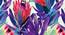 Ambbi Collections Abstract Pattern, Purple, Table Mat, Set of 06 (Multicolor) by Urban Ladder - Design 1 Side View - 732955