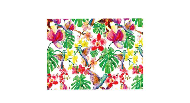 Ambbi Collections Floral Pattern, White Color, Table Mat, Set of 06 (Multicolor) by Urban Ladder - Front View Design 1 - 732985